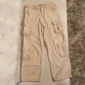 Beige Cargo Pants